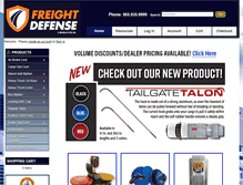 Tablet Screenshot of freightdefense.com